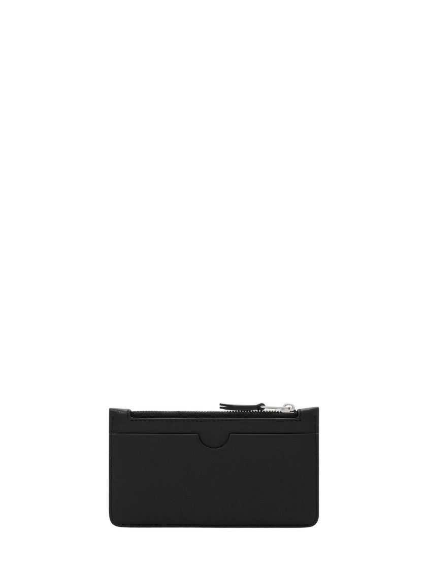 Ami Paris Zipped Card Holder Ami De Coeur Leather Wallet
