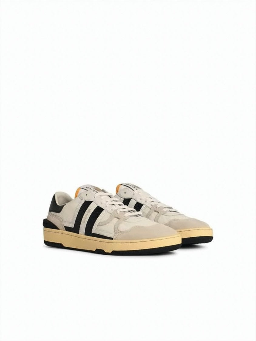 Lanvin Low-Top Sneakers With Suede And Smooth Leather Accents
