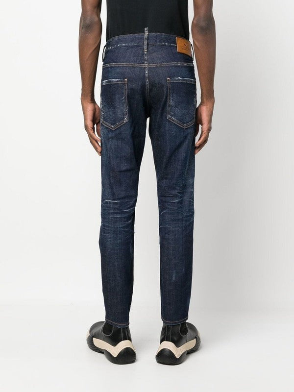 Dsquared2 Bleach-Effect Skinny Denim Jeans
