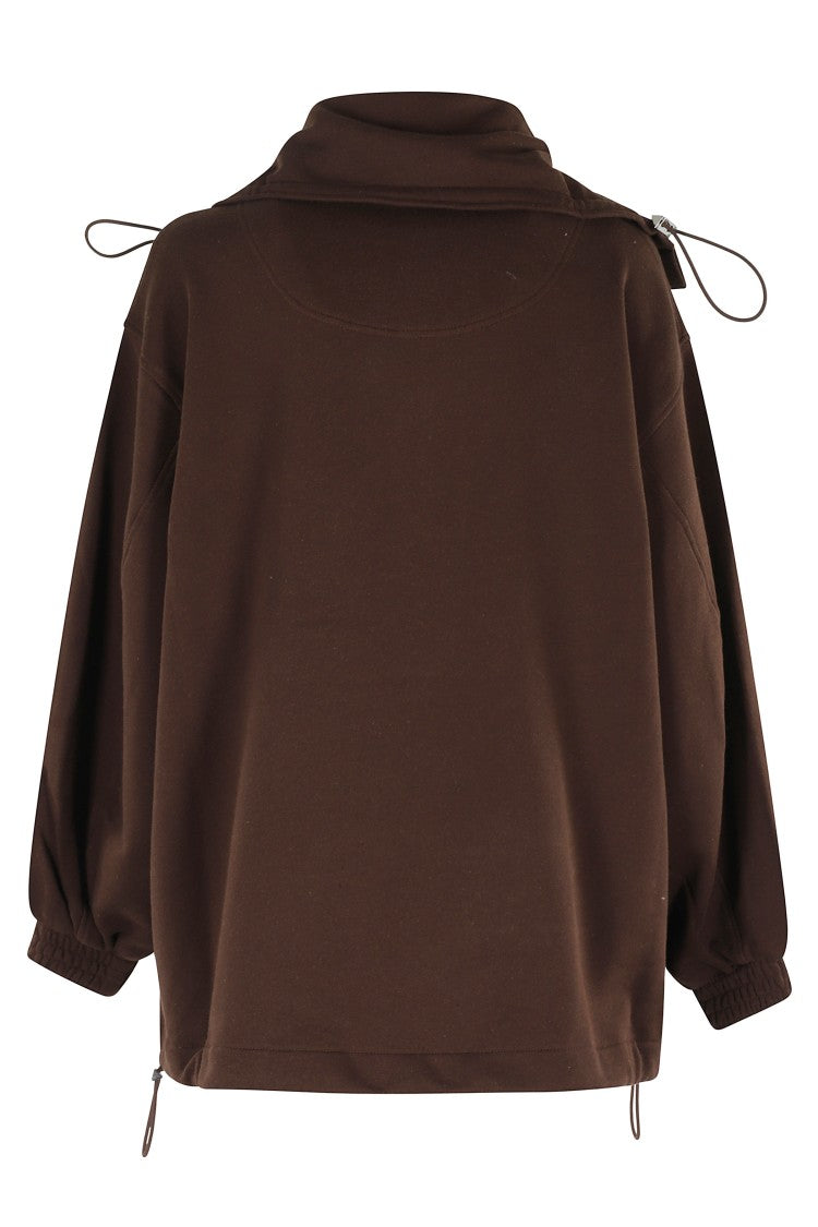 The Attico Warm Dark Brown Blouson