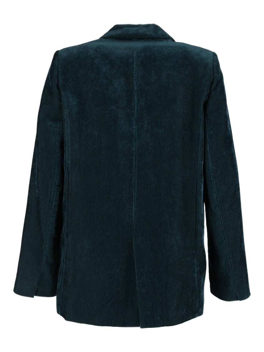 Forte Forte Brown Velvet Striped Blazer
