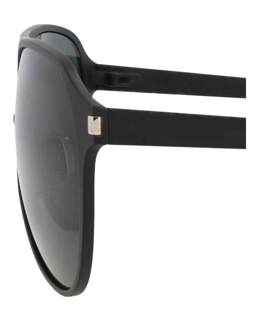 Saint Laurent Aviator-Frame Metal Sunglasses