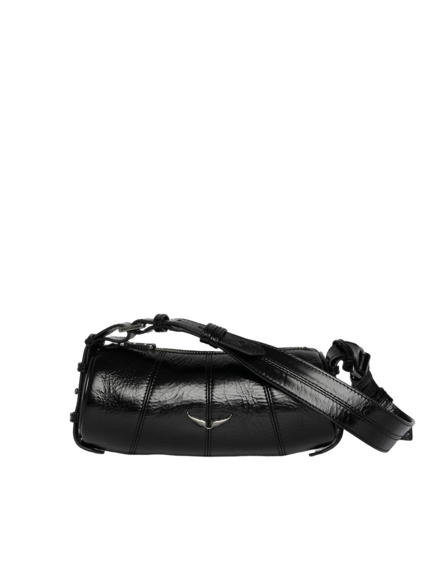 Zadig & Voltaire Cylindrical Patent Leather Shoulder Bag