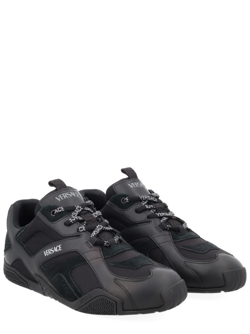 Versace Galaxia Smooth Calf Leather Sneakers