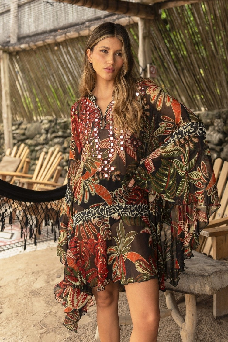 Miss June Ximena Short Kaftan