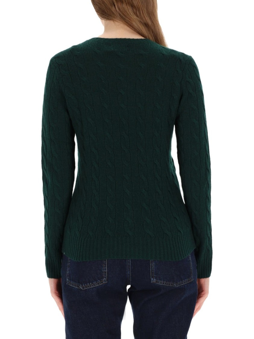 Polo Ralph Lauren Cable-Knit Sweater With Classic Crew Neckline