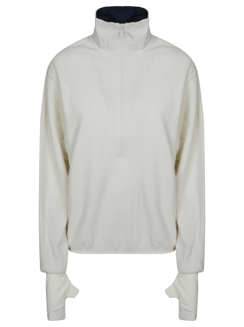 Entire Studios Shell Fleece High Collar Half-Zip Top