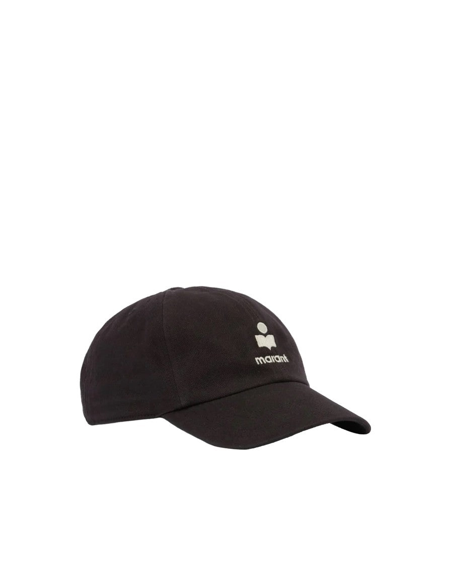 Isabel Marant Washed Black Tomas Cotton Hat