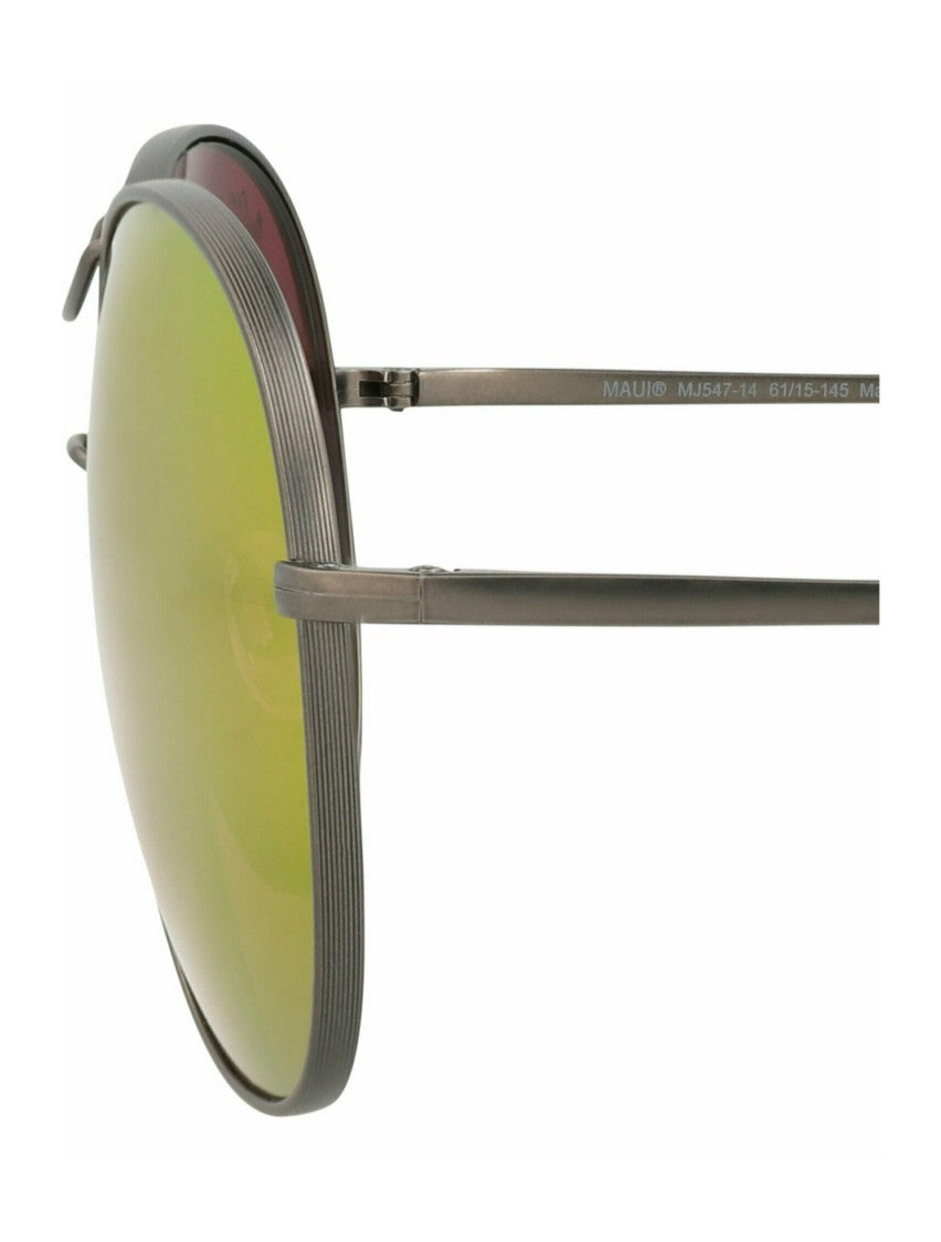 Maui Jim Round-Frame Titanium Sunglasses With Gradient Lenses