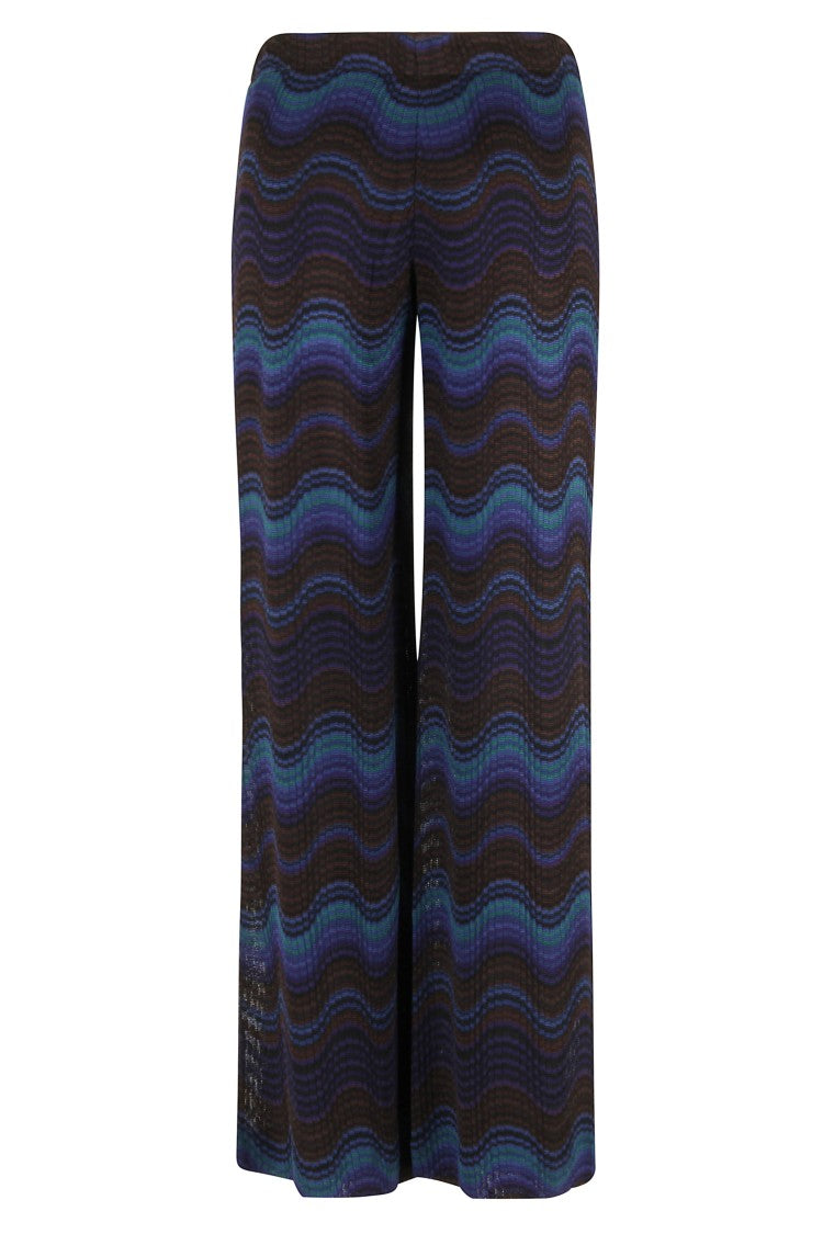 Missoni Fitted Multicolor Pattern Trousers