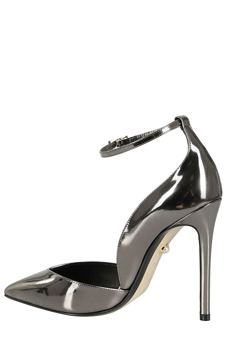 Alevi` Milano Pointed Design Pumps With Adjustable Ankle Strap