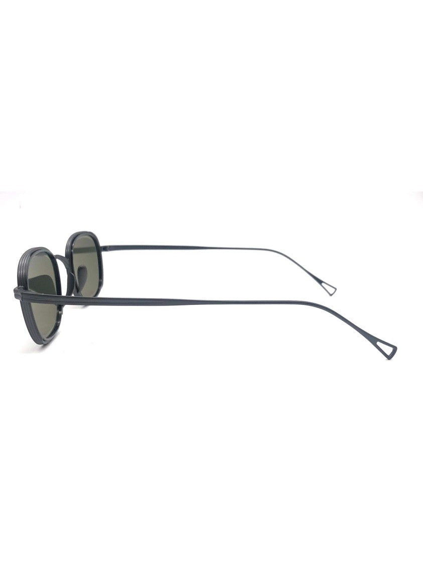 Kamemannen Black Titanium Optical Frames With Rounded Design