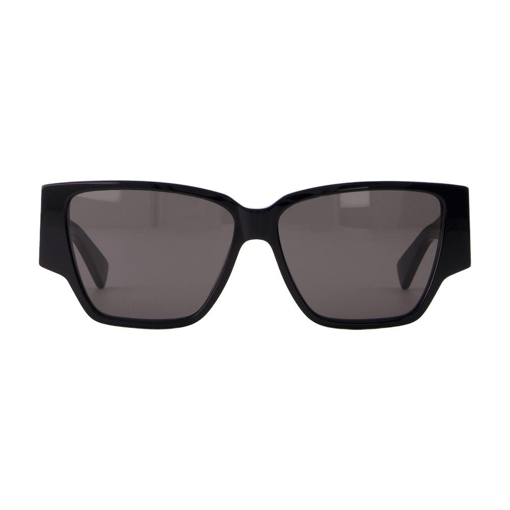 Bottega Veneta Oversized Square Acetate Sunglasses With Glossy Finish
