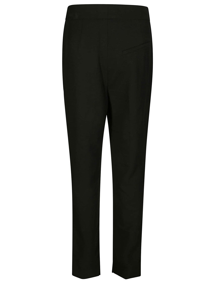 Ganni Lightweight Twill Pants With Tailored Silhouette