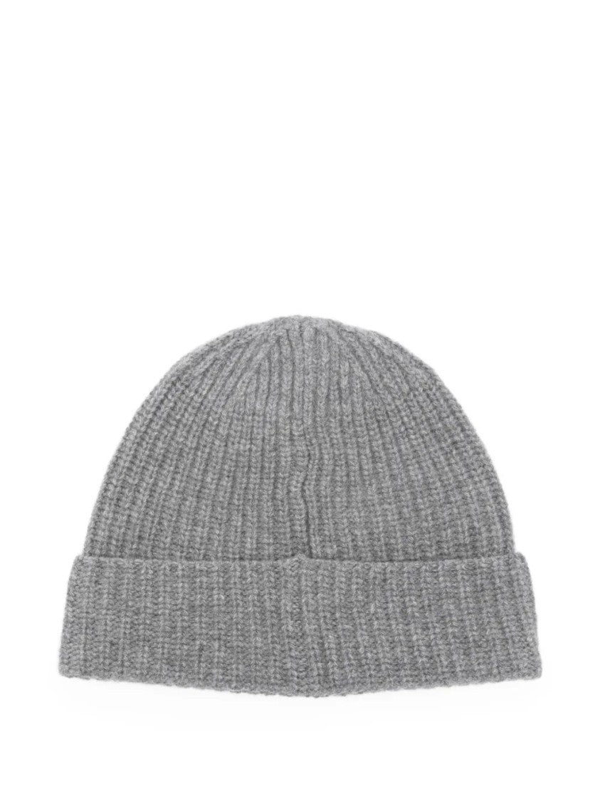 Stone Island Ribbed Logo-Patch Beanie