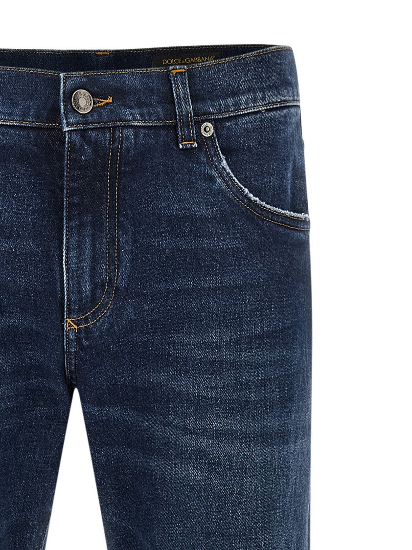 Dolce & Gabbana Stonewashed Denim Jeans