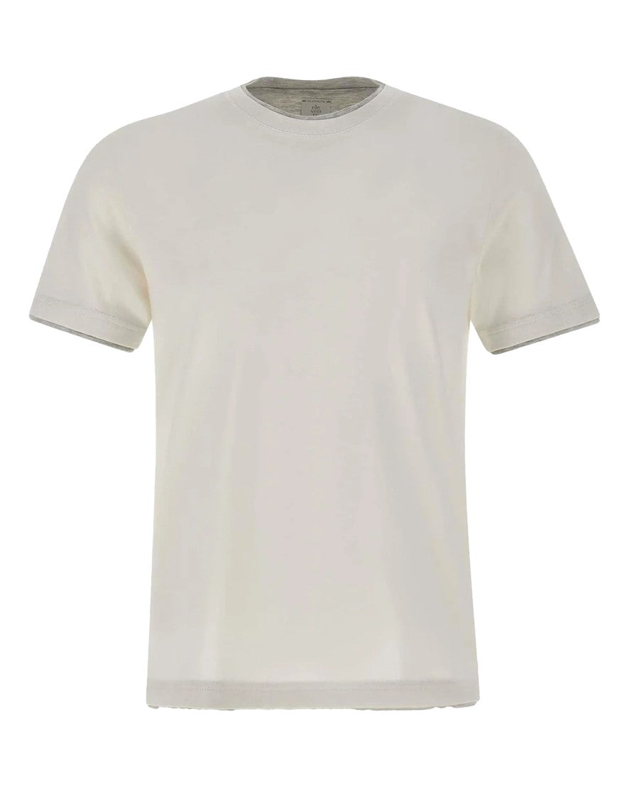 Eleventy Grey Melange Giza Cotton T-Shirt