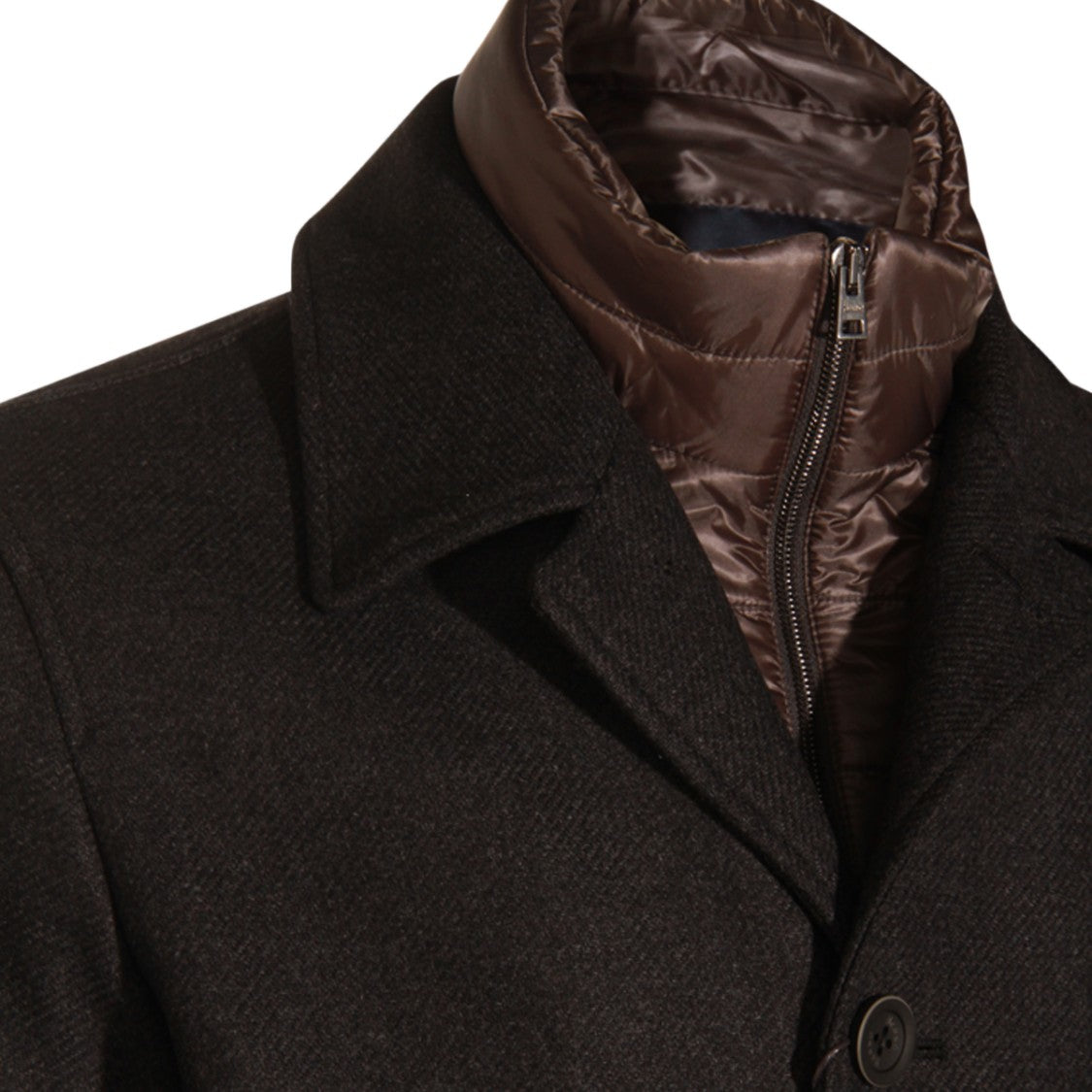 Herno Single-Breasted Dark Grey Herno Coat