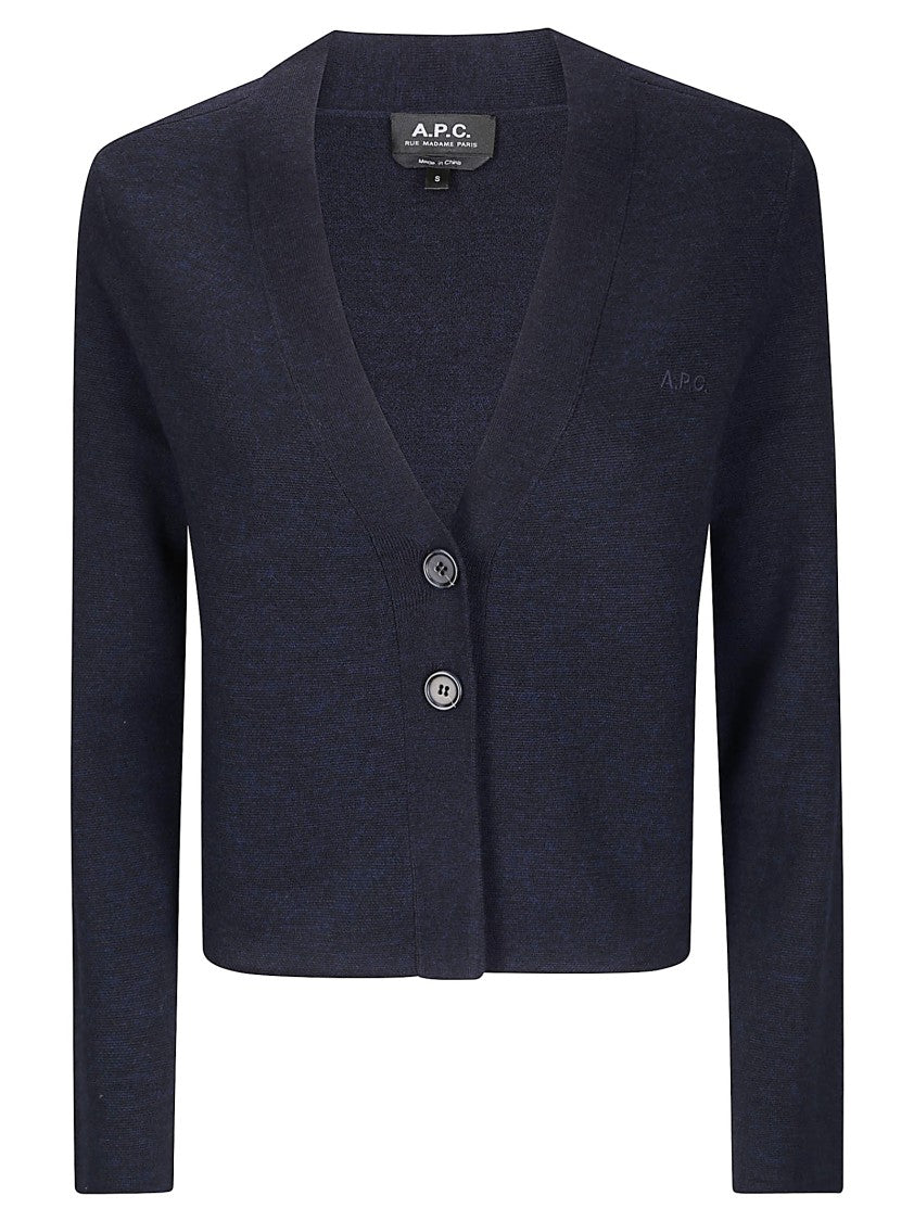 A.P.C. Buttoned V-Neck Cardigan