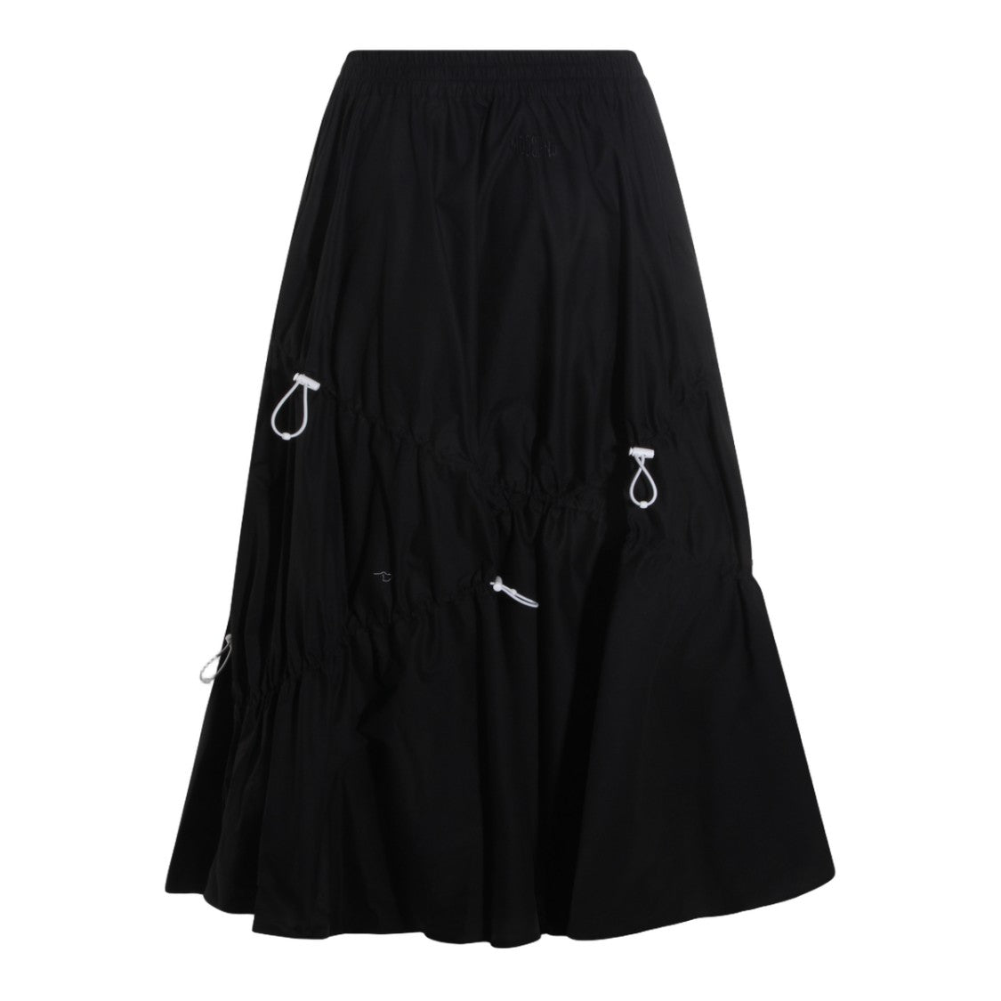 Moschino Voluminous Black Midi Skirt