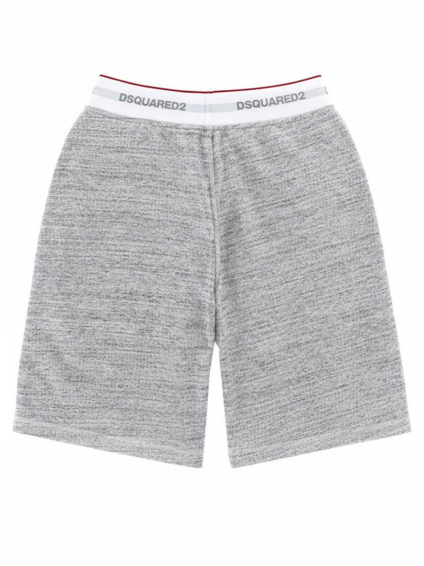 Dsquared2 Oversize Logo Repeated Waistband Shorts