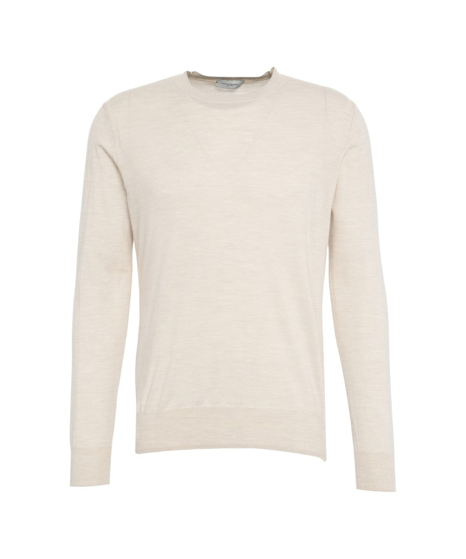 Paolo Pecora Fine Knit Sweater With Classic Crew Neckline