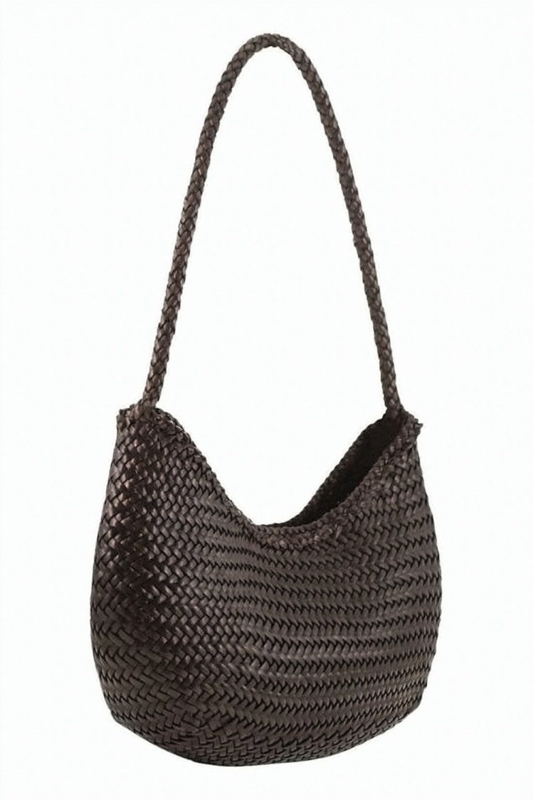 Dragon Diffusion Crescent Shape Braided Strap Shoulder Bag