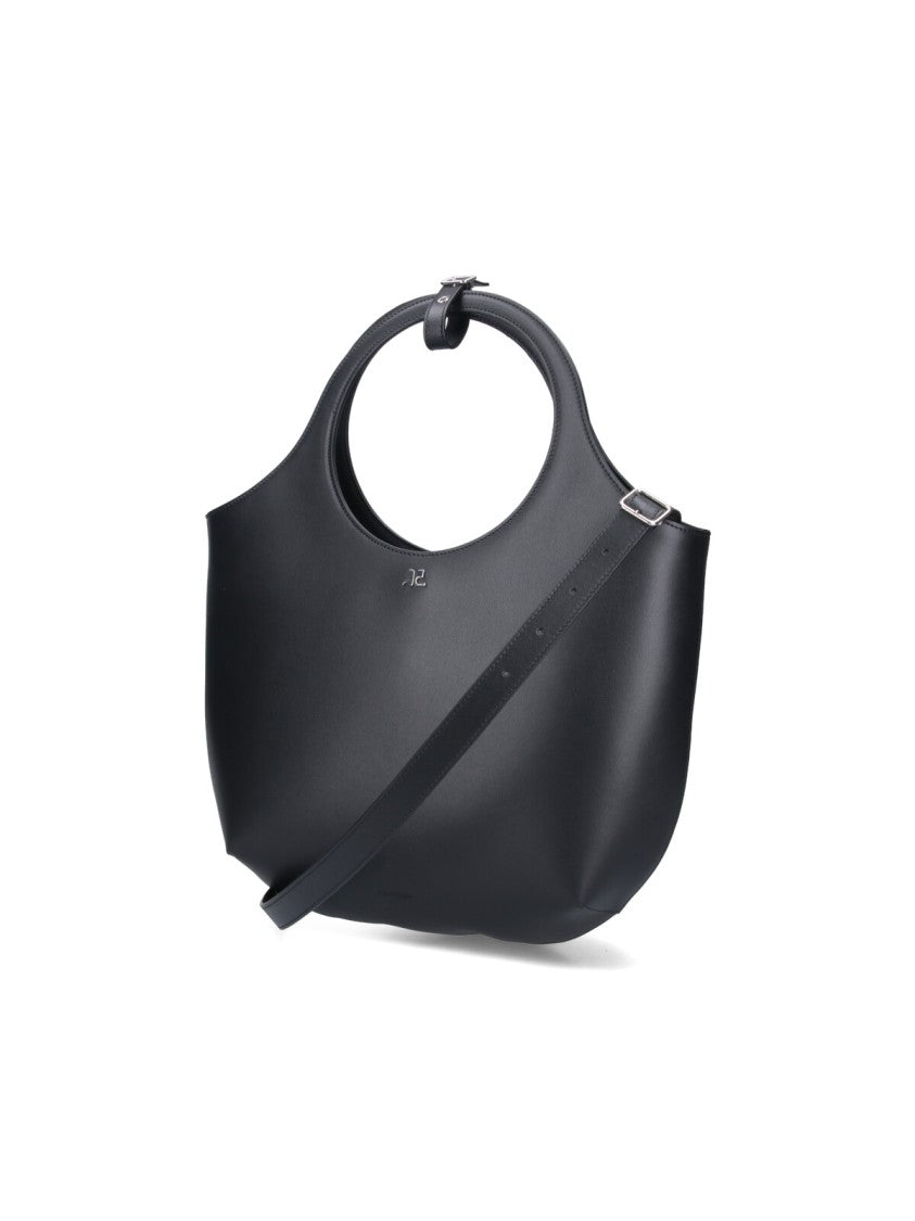 Courrèges "Holy" Medium Handbag – Black
