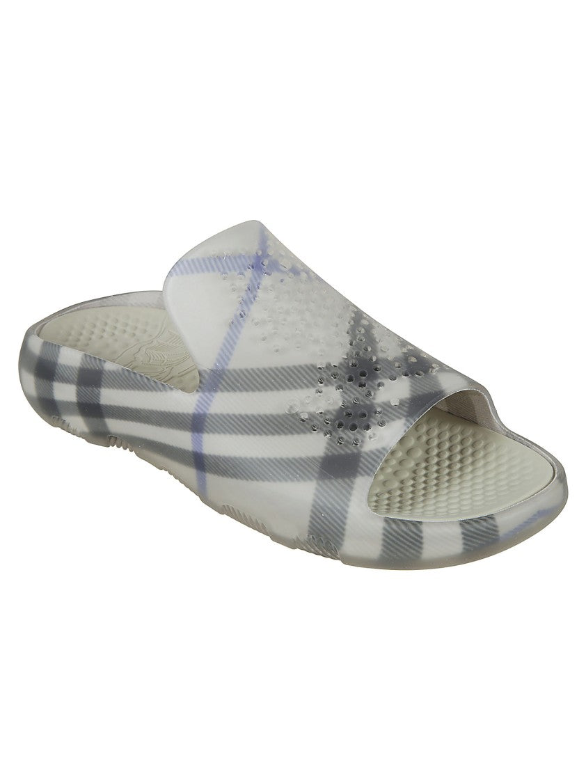 Burberry Wide-Strap Open-Toe Sandals