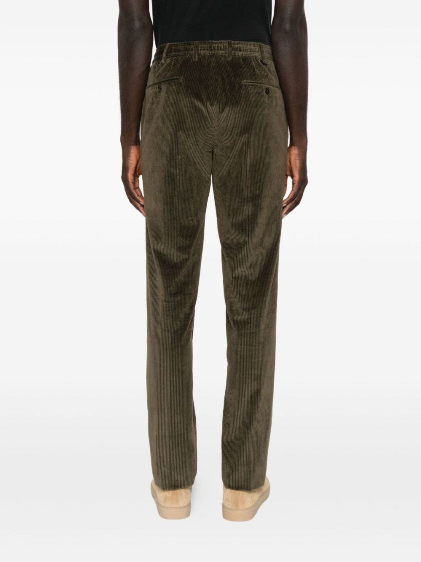 Pt Torino Military-Inspired Trousers With Structured Fit