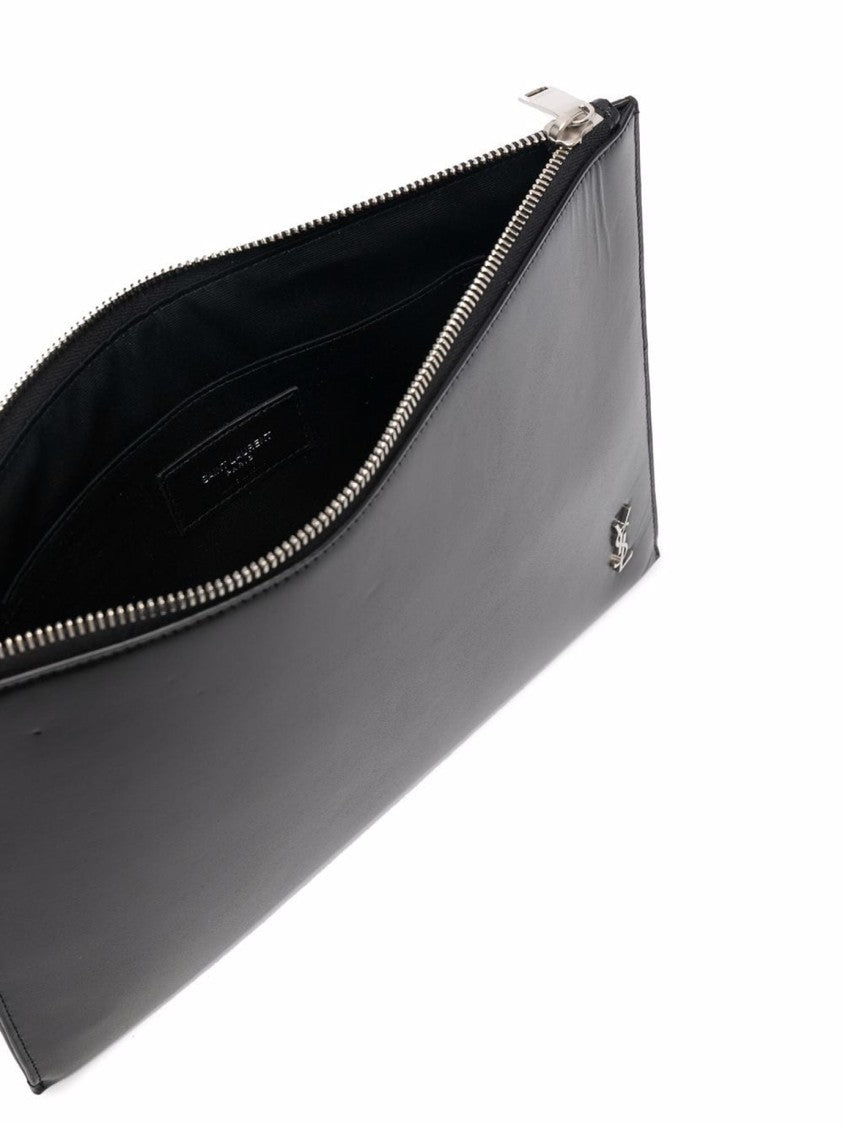 Saint Laurent Rectangle Calf Leather Pouch