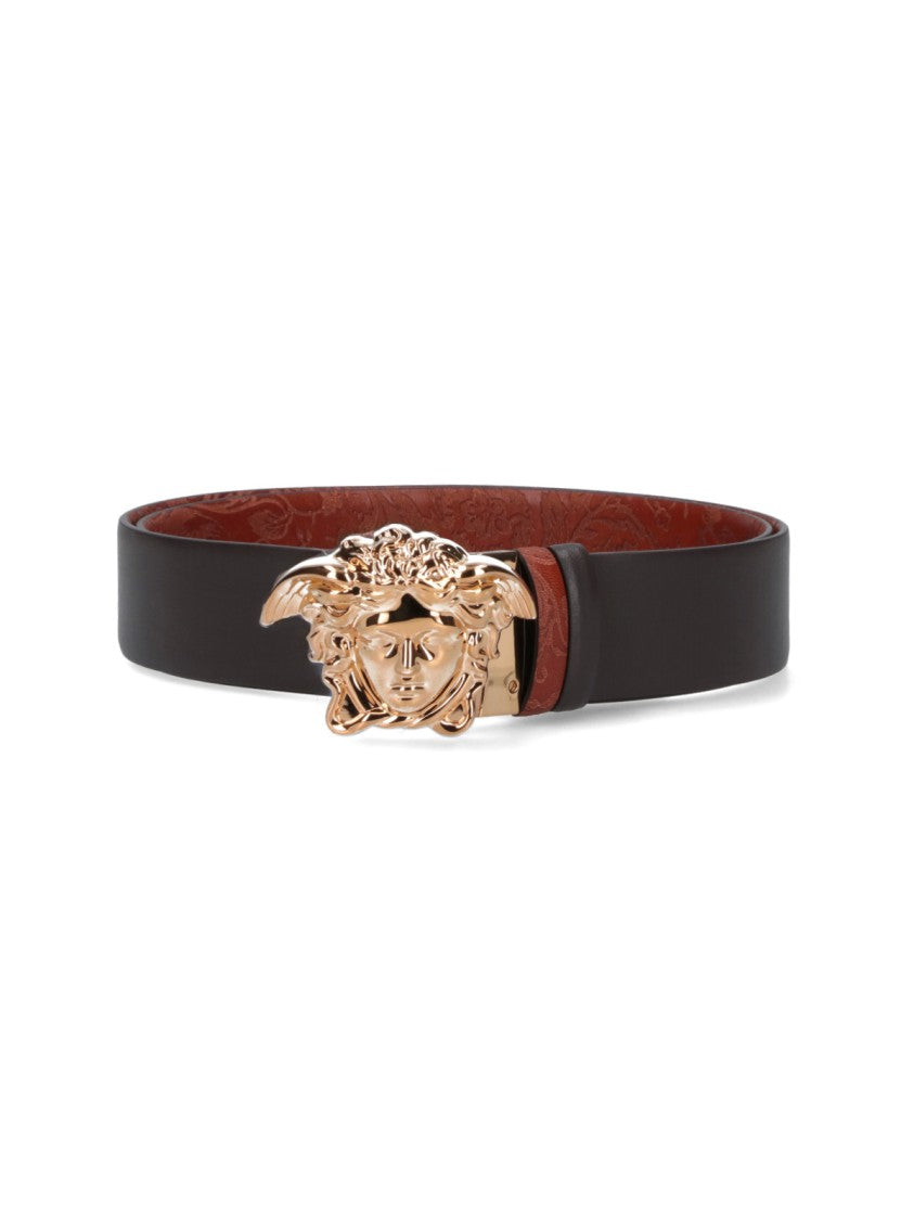 Versace "Medusa" Reversible Belt – Brown