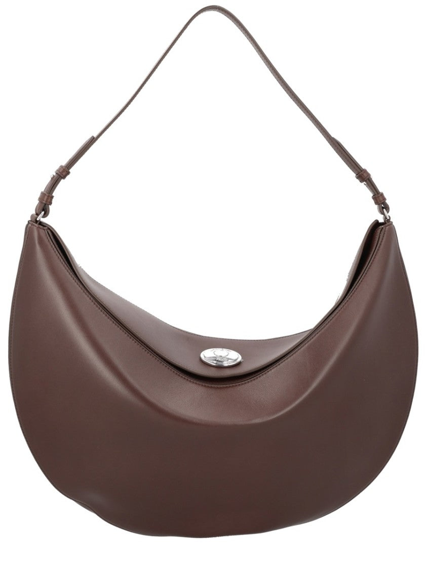 Jacquemus Ovalo Large Leather Hobo Bag
