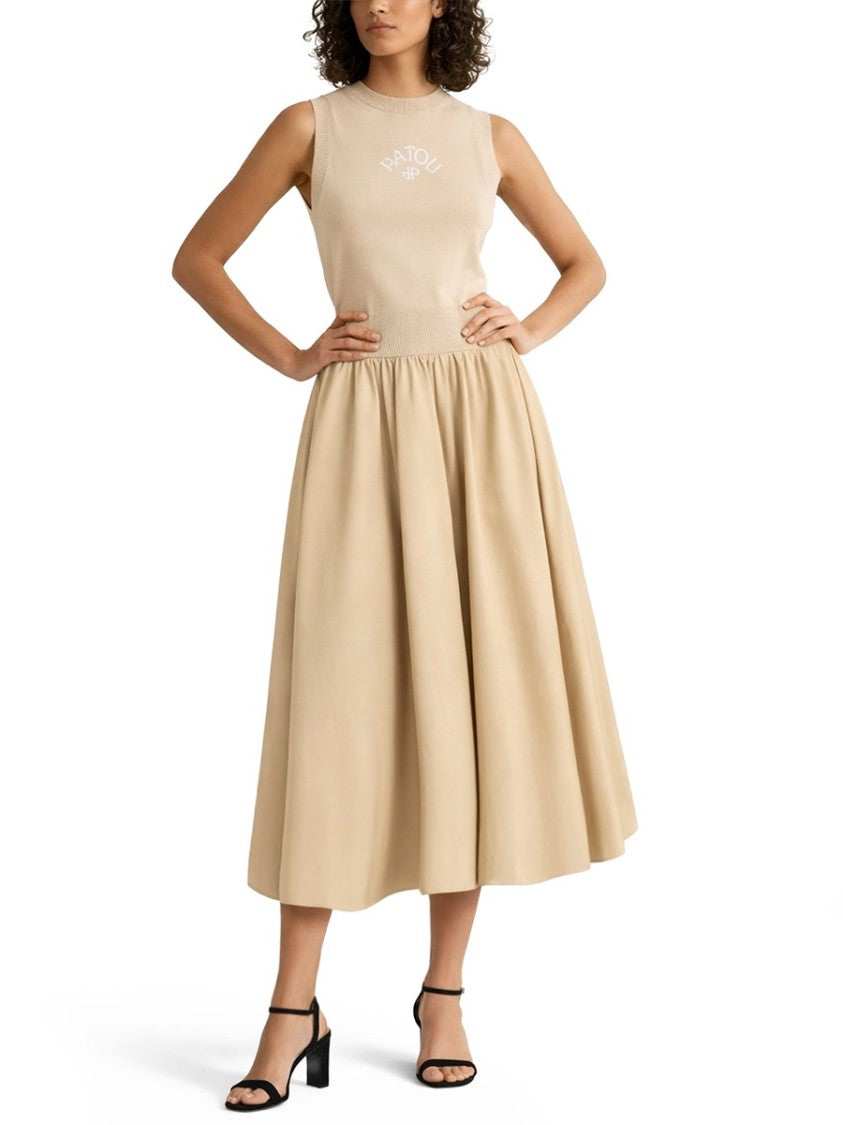 Patou Full-Length Gathered Waistband Maxi Skirt