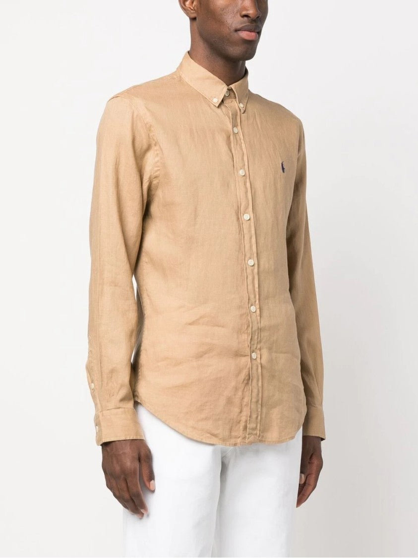 Polo Ralph Lauren Long Sleeve Button-Down Linen Shirt