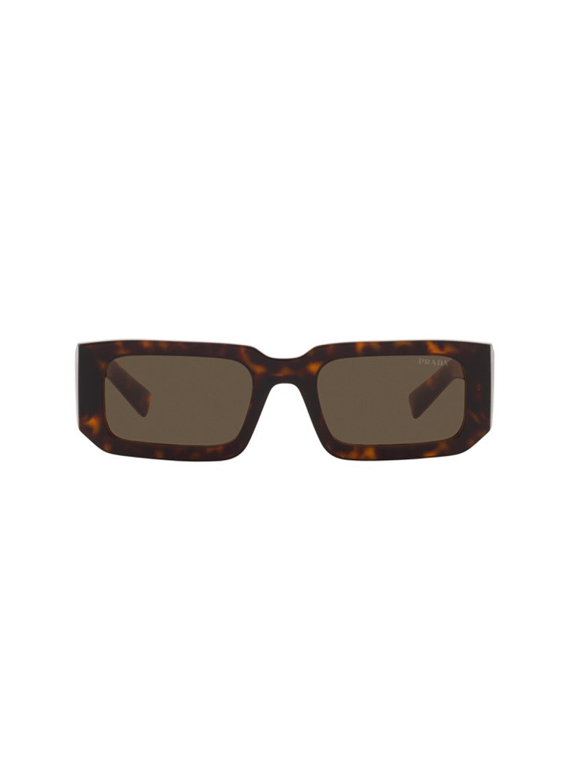 Prada Linea Rossa Bold Angular Tortoiseshell Frame Sunglasses