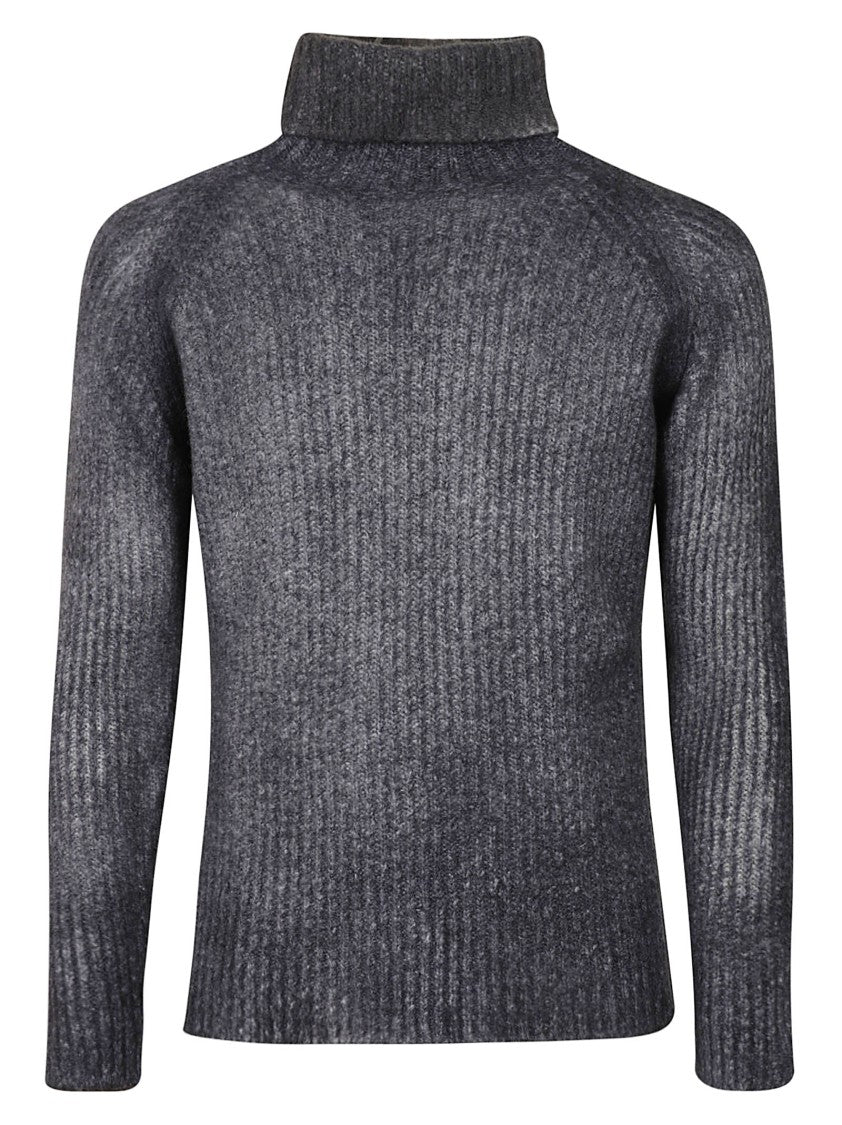 Avant Toi Ribbed High Neck Pullover