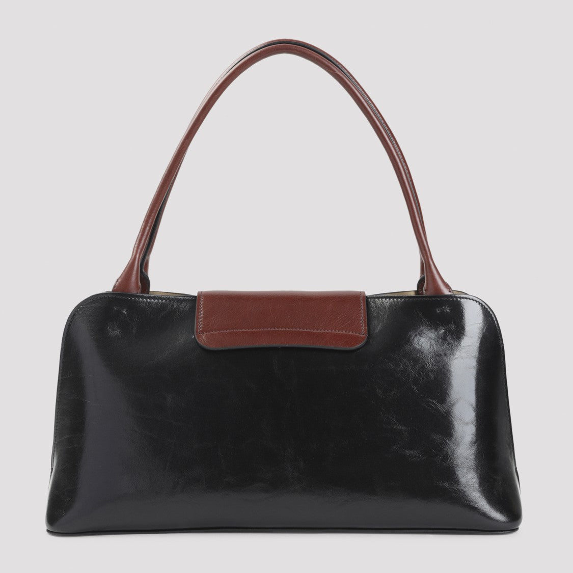 Versace Smooth Leather Shoulder Bag