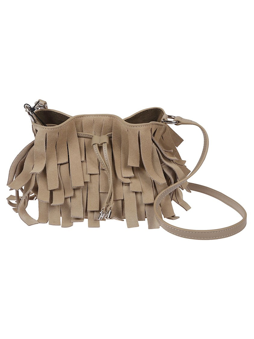Hogan Hocket Fringe-Detail Leather Bag