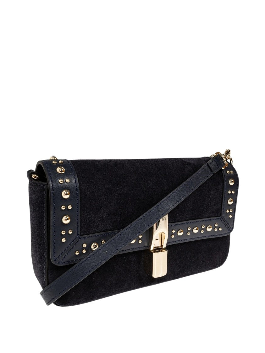 Furla Iride S Rectangular Suede Shoulder Bag