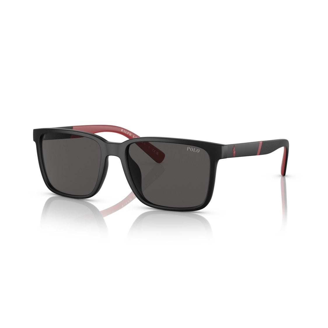 Polo Ralph Lauren 0Ph4189u Rectangular Matte Black Sunglasses