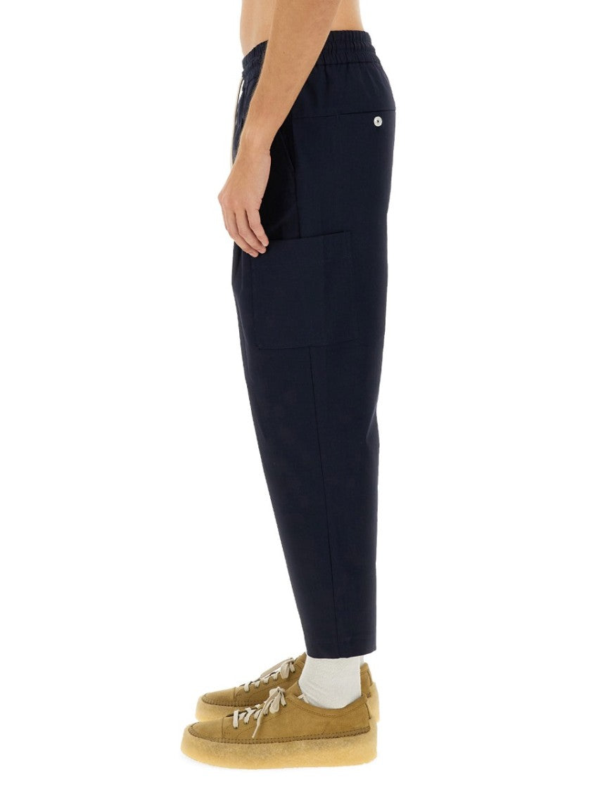 Drôle De Monsieur Relaxed Fit Cropped Cargo Pants