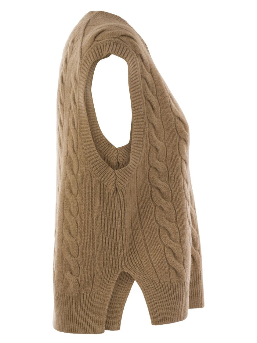 Polo Ralph Lauren Wool And Cashmere Cable-Knit Vest