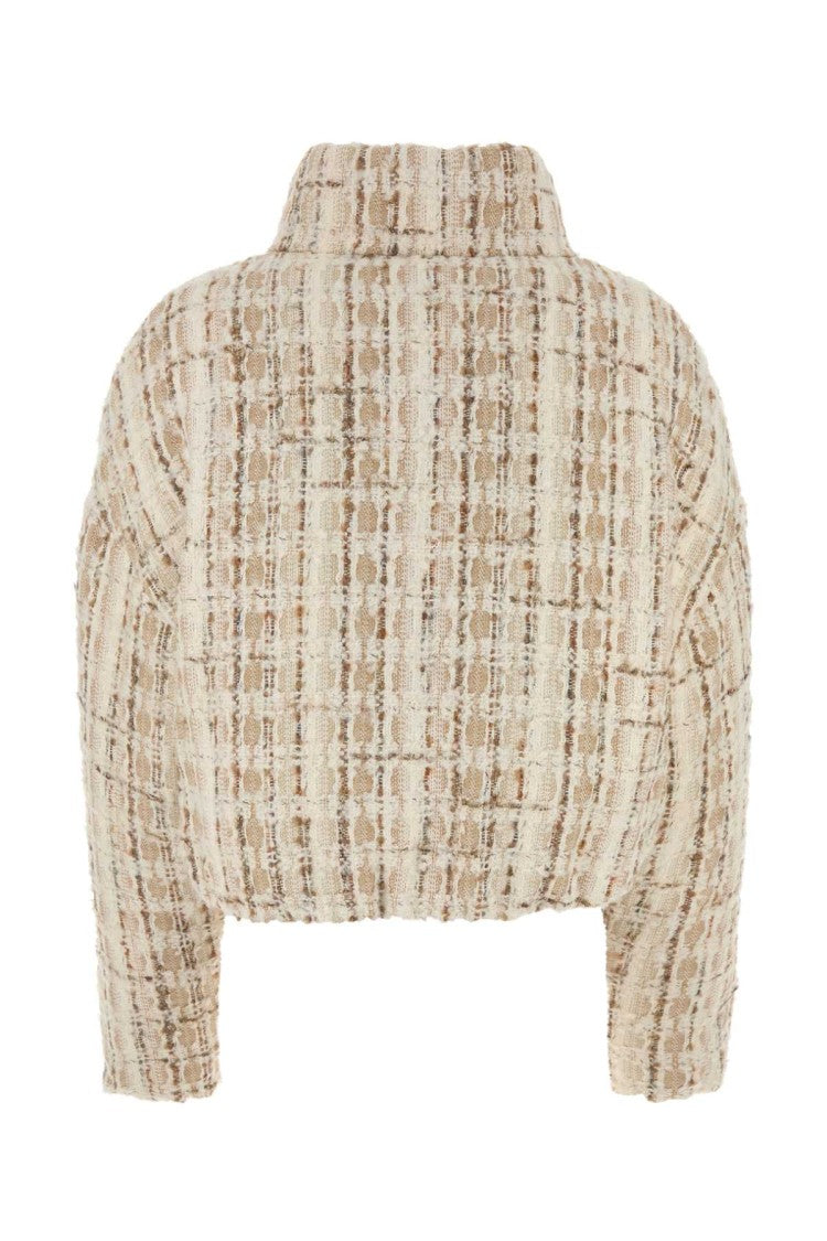 Khrisjoy Embroidered Tweed Down Jacket