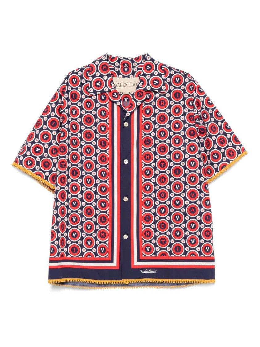 Valentino `Bulles Royales` Bowling Shirt