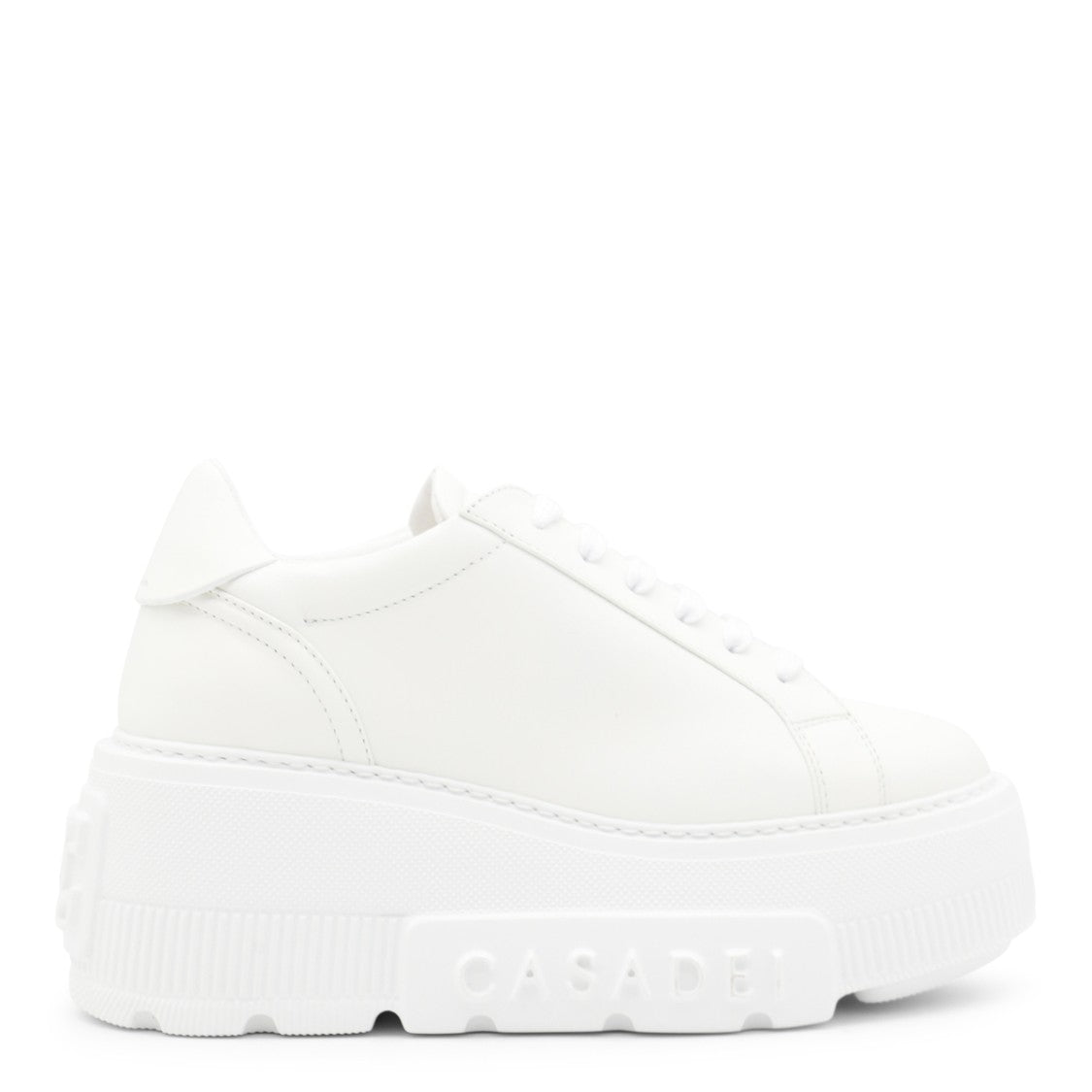 Casadei White Leather Nexus Sneakers