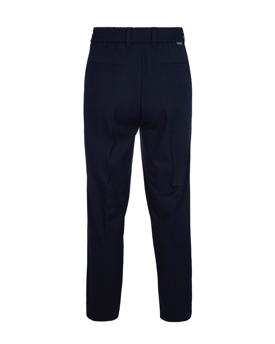 Paolo Pecora Blue Stretch Trousers