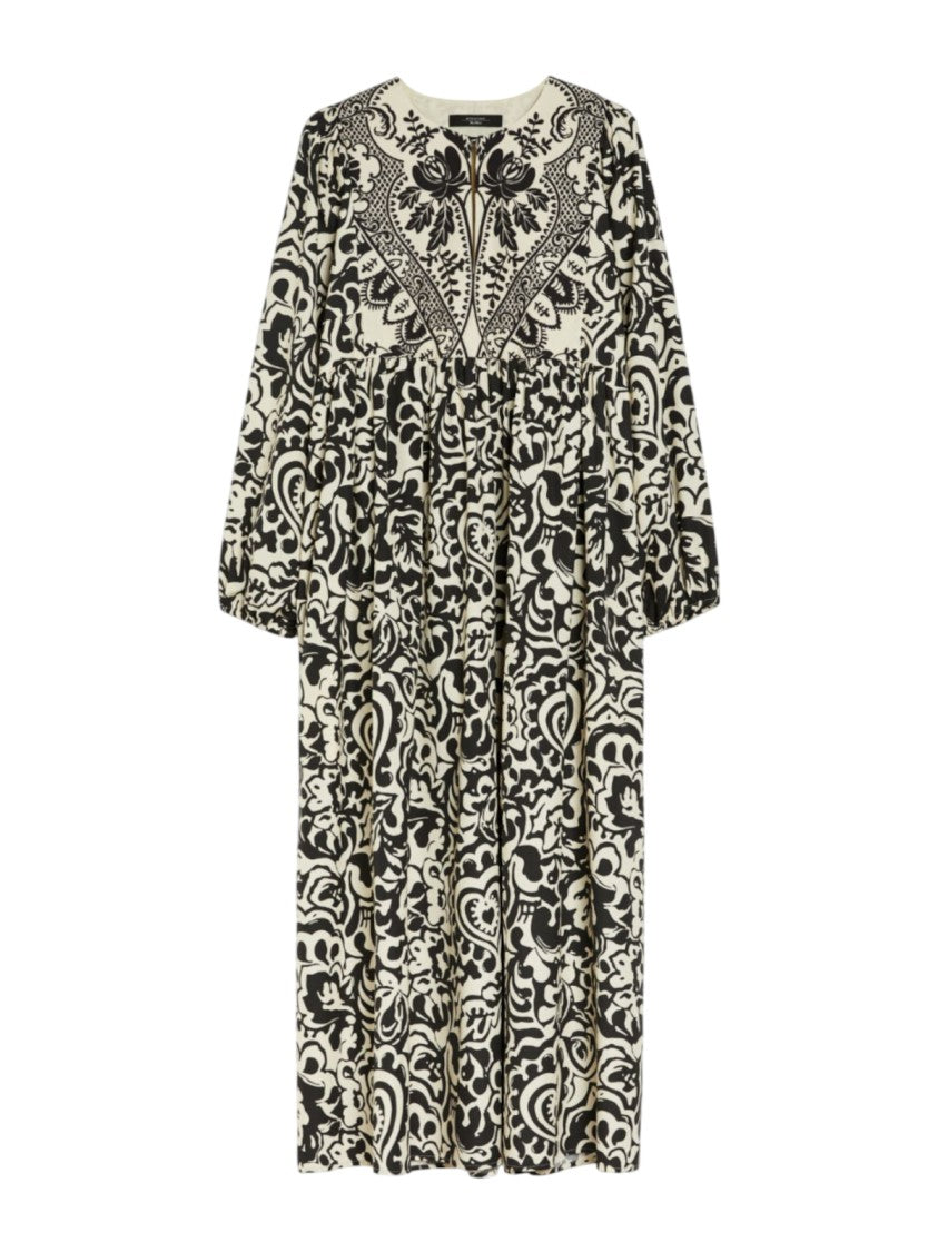 Max Mara Midi Dress In Pure Cotton Poplin