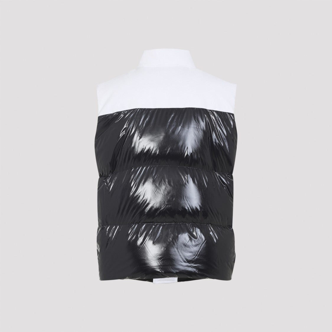 Casablanca Color-Block Sleeveless Vest With Glossy And Matte Textures