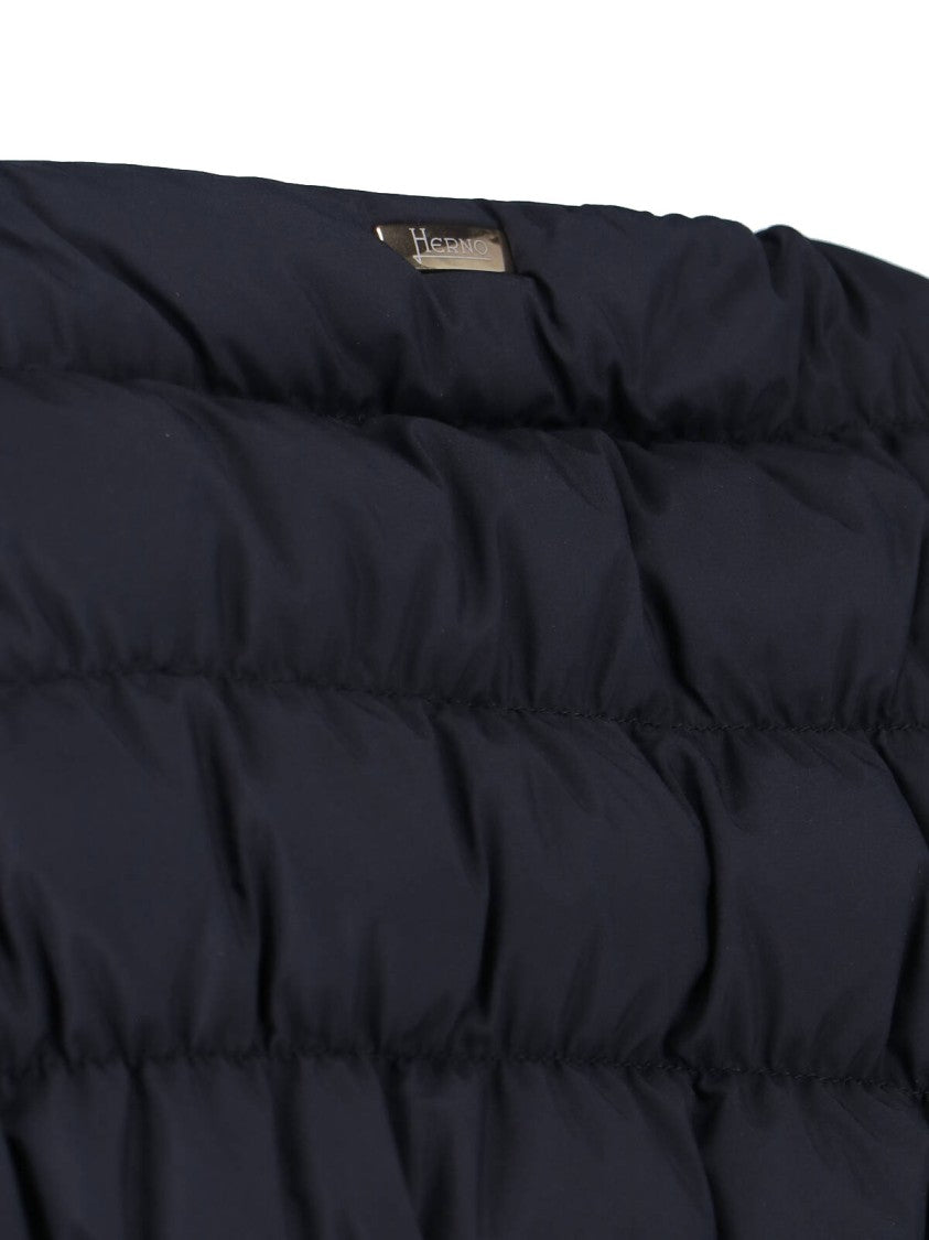 Herno Tailored Black Jacket With High Collar